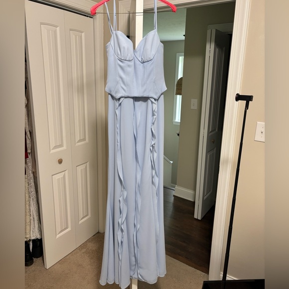 Oh Polly Dresses & Skirts - Oh Polly Corset Frill Maxi Dress